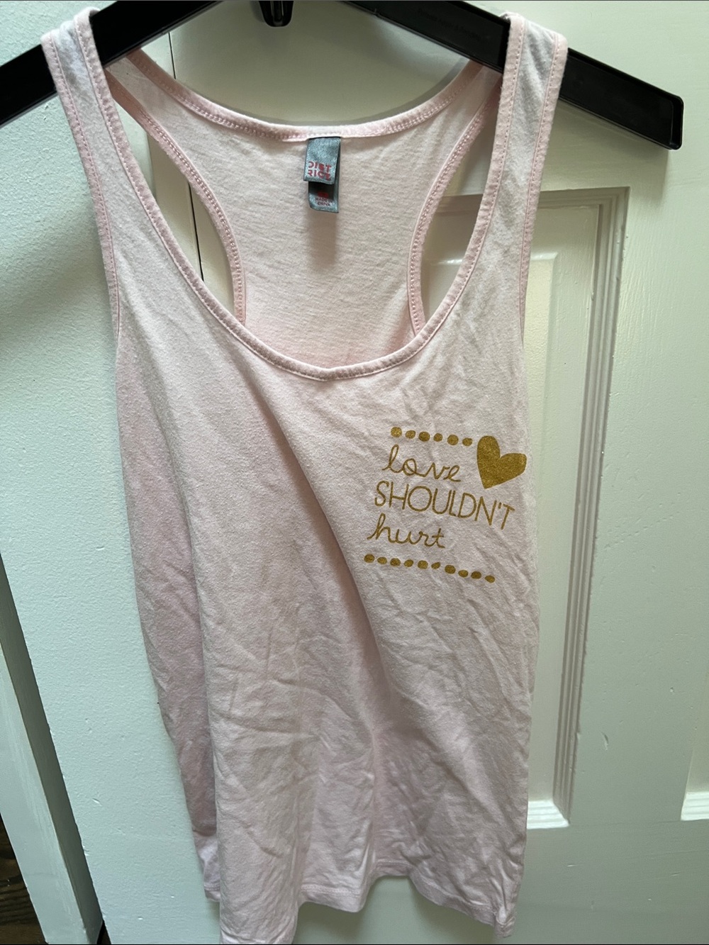 AOII Alpha Omicron Pi Light Pink Graphic Racerback Tank